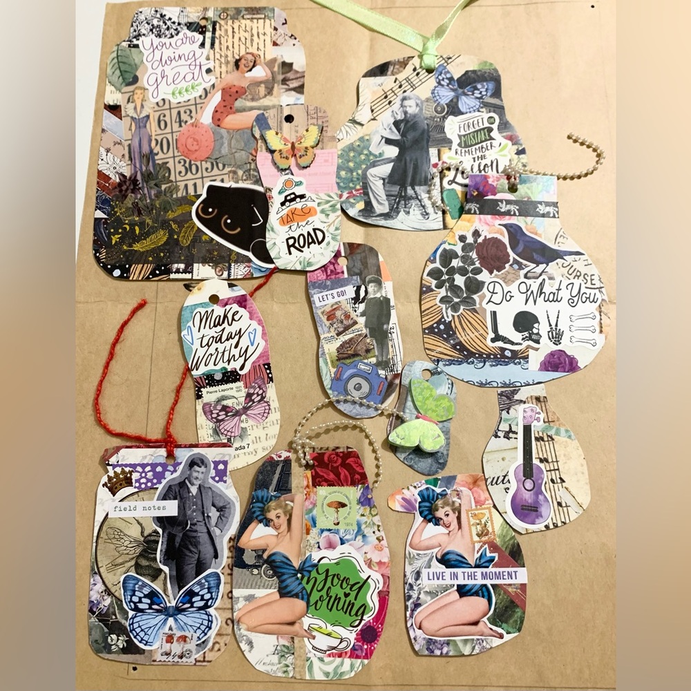 2 for $30 Handmade Junk Journal Tags